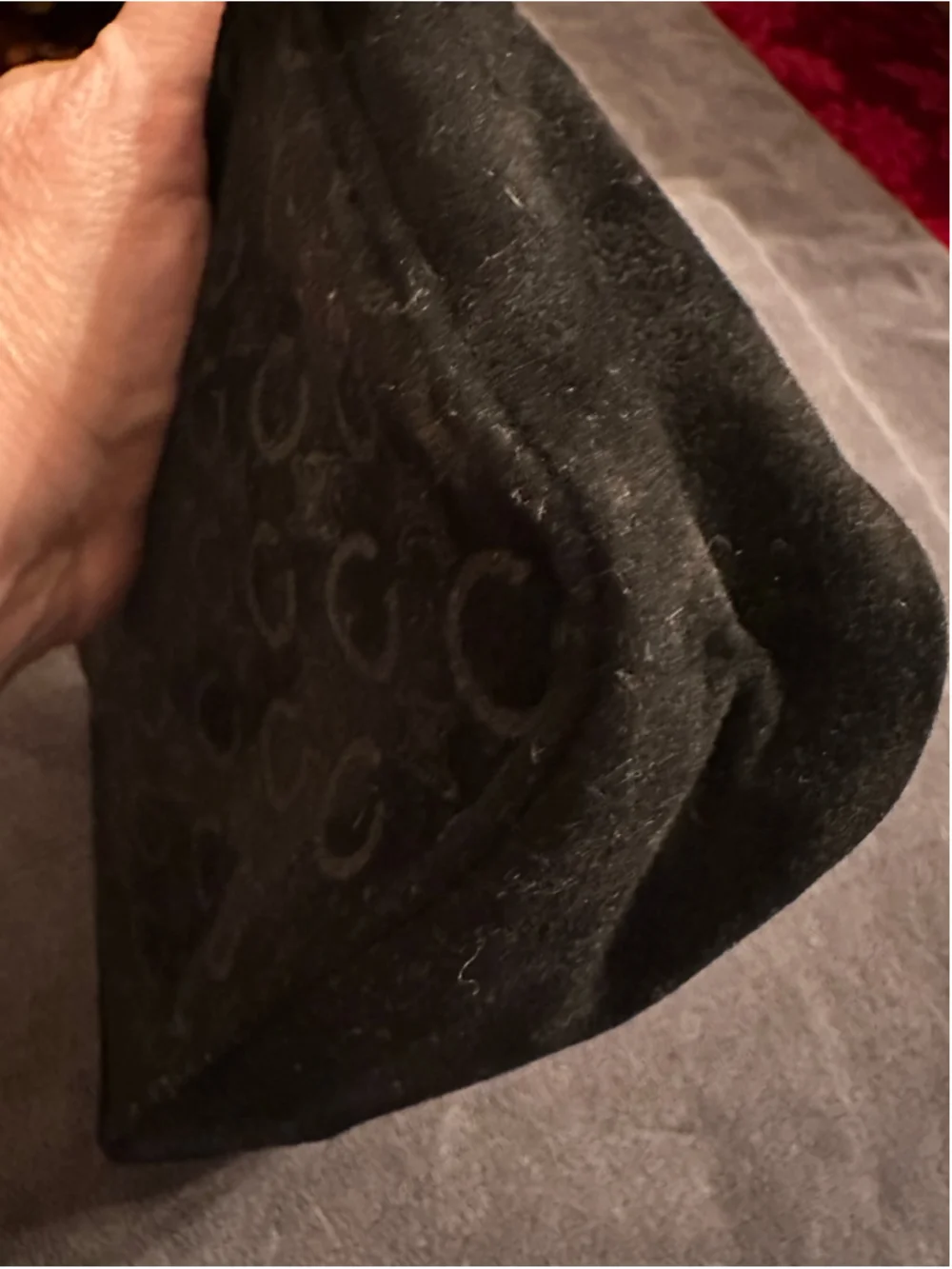 Celine Black Suede Mini Bag